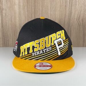 New Era 9Fifty MLB Pittsburg Pirates Snap Back Hat Black/Yellow
